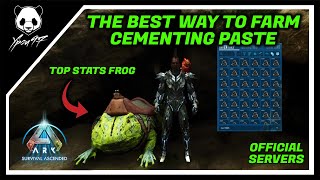 The BEST Way To Farm CEMENTING PASTE In The Island  Official Servers  ARK Survival Ascended [upl. by Hungarian]