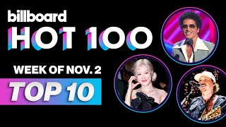 Billboard Hot 100 Top 10 Countdown For November 2 2024  Billboard News [upl. by Niwri]