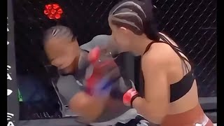 Invicta finishes are crazy mma ufc wmma [upl. by Atinid]