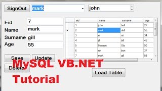 MySQL VBNET Tutorial 15 Change column title of datagridview when connecting Mysql [upl. by Aierdna]