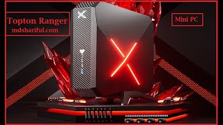 Topton Ranger Mini Gaming PC AMD Ryzen 9 5900HX RTX3060 RX 6600M [upl. by Jobi]