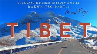 TIBET Driving Tour 4K  G318G559 China National Highway Rakwa Tso Part3 [upl. by Betteanne]