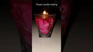 Water candle making 😱Flower candle making shorts diy shortvideo [upl. by Ahsirkal941]