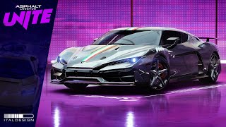 Asphalt Legends Unite  Italdesign Zerouno  Rome Saint Peter´s Kickoff [upl. by Dnomal]