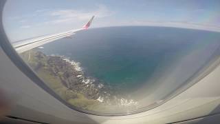 Azores  Sao Miguel Vacation day 1  landing at Ponta Delgada Airport [upl. by Esdnil]