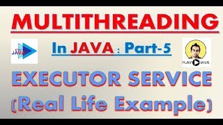 Multithreading in Java Part 5  Executor Service Real Life Example [upl. by Lleuqar]