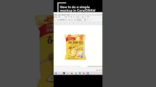 How to do Mockup in CorelDRAW shorts [upl. by Ahsinoj799]