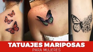 Estilos Bonitos de Tatuajes Mariposas para Mujeres 2018 [upl. by Grobe]