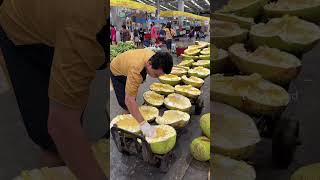 Fast and expert peeling skills  Thai fruit [upl. by Airoled]