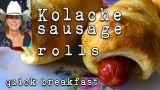 Sausage Kolache Recipe  Sausage in a Biscuit Blanket  Texas Kolache [upl. by Chisholm374]