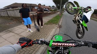 LOCALS LOVE BIKELIFE KX450 STREET RIDE [upl. by Weldon75]