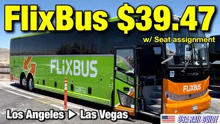 USA Bus  FlixBus from LA to Vegas 5hour trip [upl. by Hpesojnhoj]