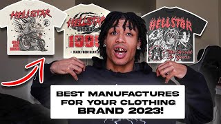 BEST MANUFACTURERS FOR YOUR CLOTHING BRAND 2023 [upl. by Reo587]