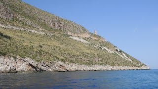 Da Castellammare del Golfo a San Vito lo Capo in motobarca [upl. by Olinad]