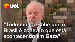 Lula e Israel Presidente volta a repudiar ações em Gaza Não precisamos de guerra queremos paz [upl. by Imit]