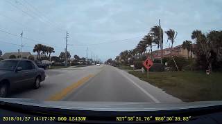 Melbourne Shores on A1A Florida Feb 2018 [upl. by Nylidnam]