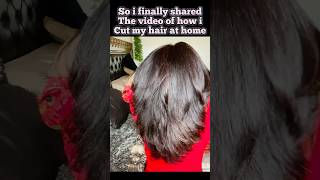 Super layered cut at home without loosing hair length hair haircare hairgrowth shortsvideo [upl. by Puna199]