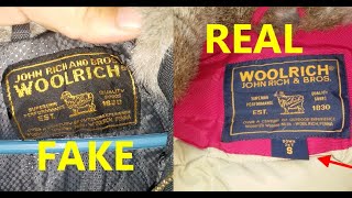 Woolrich Parka jacket real vs fake How to spot counterfeit Woolrich arctic jackets [upl. by Ainirtac]