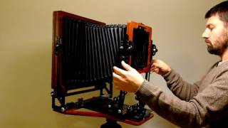 Stenopeika 11x14 folding camera closing phase [upl. by Annoyk]