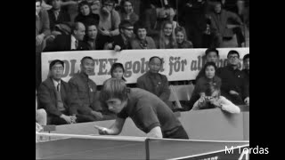 Hans Alsér  Milivoj Karakasevic Stellan Bengtsson  Chuang Tsetung Swedish Open 1970 [upl. by Kind]