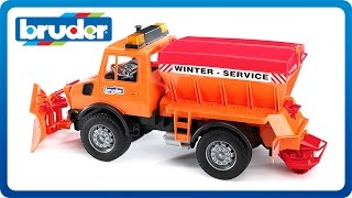 Bruder Toys MB Unimog w Snow Plow 02572 [upl. by Leilani]