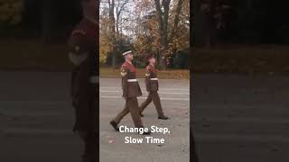 Change Step in Slow Time army marching armyparade militaryceremony cadet airforce drill [upl. by Landel]