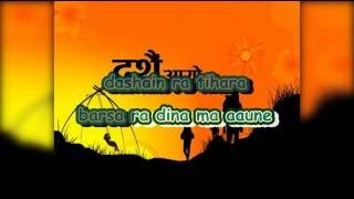 Dashain Tihar Karaoke [upl. by Ynaittirb]