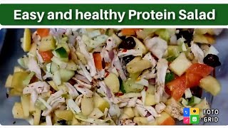 protein salad recipe  easy amp healthy Chicken salid  easy healthy snack recipe by shahzeen basit [upl. by Oirram369]