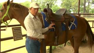 How to Saddle a Horse Western Style [upl. by Jenks]