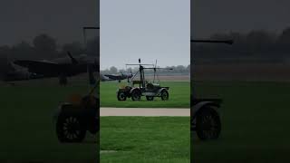 Bristol Blenheim lands after Poppy Drop at Duxfords Rememberance Day [upl. by Yezdnil]