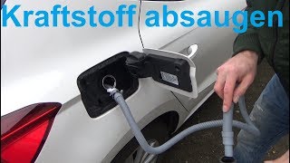 Benzin oder Diesel aus Auto absaugen ohne ein Schluck zu trinken saugen pumpen [upl. by Woodhead]