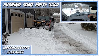 Plowing 8 Inches Of Snow  Vlog 4  2252022  Got To Keep Moving [upl. by Reseda]