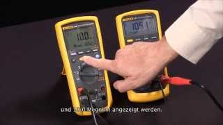 Isolationswiderstandsmessung mit dem IsolationsMultimeter Fluke 1587 [upl. by Ashli760]