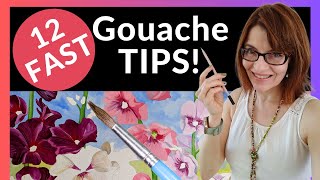 Gouache  12 FAST Tips [upl. by Asimaj]