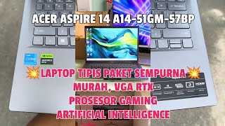 Acer Aspire 14 AI Laptop Sempurna Buat Semua Kalangan [upl. by Faxan748]