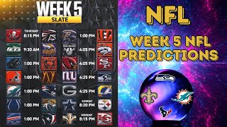 NFL WEEK 5 PREDICTIONS Who Will Reign Supreme [upl. by Forlini]