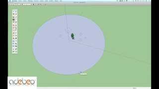 Tutoriel Sketchup  4  Cercles et polygones [upl. by Anoiuq850]