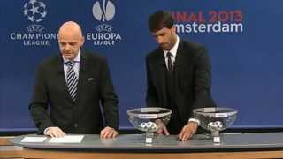 Sorteo Semifinales Champions League 201213 HD [upl. by Sucramal]