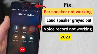 iPhone 7 amp 7 Plus ear speakermicrophone not working on call Voice memos not working fix [upl. by Elorak916]