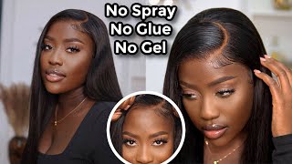 NEW COMPLETELY GLUELESS WIG FOR BEGINNERS Zero ADHESIVE NO SPRAYGEL FT JESSIES WIGl LUCY BENSON [upl. by Dalenna]