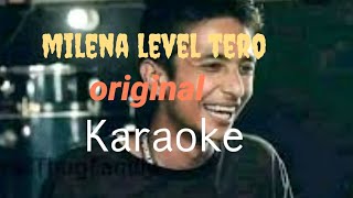 milena level tero karaoke with lyrics original track ANTF gbob vs maila [upl. by Dlorej]