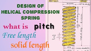 Design of helical compression spring Lecture 1 How to find correct size of spring wire [upl. by Luckett]