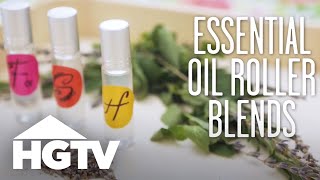 3 DIY Essential Oil Roller Blends  HGTV [upl. by Evangelist863]