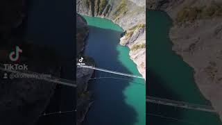 Survol de la Passerelle himalayenne de lÉbron au dessus du Lac de Monteynard  Drone 4K  Partie 3 [upl. by Bertilla759]