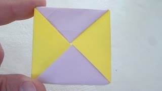 couvercleboite carré modulaireclassique difficulté 5 origami activité manuelletutoriel [upl. by Tound408]