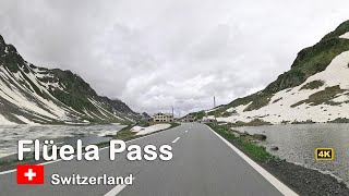 ROAD TRIP Switzerland  Driving over Stunning Flüela Pass in 4K [upl. by Aihn]