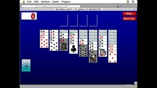 Apple Macintosh Longplay  Erics Ultimate Solitaire CD  Spiderette [upl. by Drahnreb475]