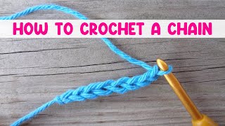 How to Crochet a Chain For The Absolute Beginner [upl. by Trent238]