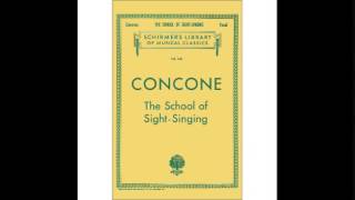 Concone The School of Sight Singing  First Series of Solfeggi  Scale in Whole Notes [upl. by Masterson]