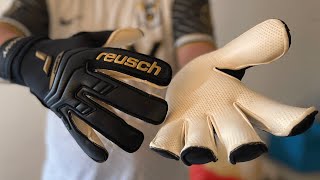 Reusch ATTRAKT GOLD X GLUEPRINT Goalkeeper Gloves [upl. by Hultin]